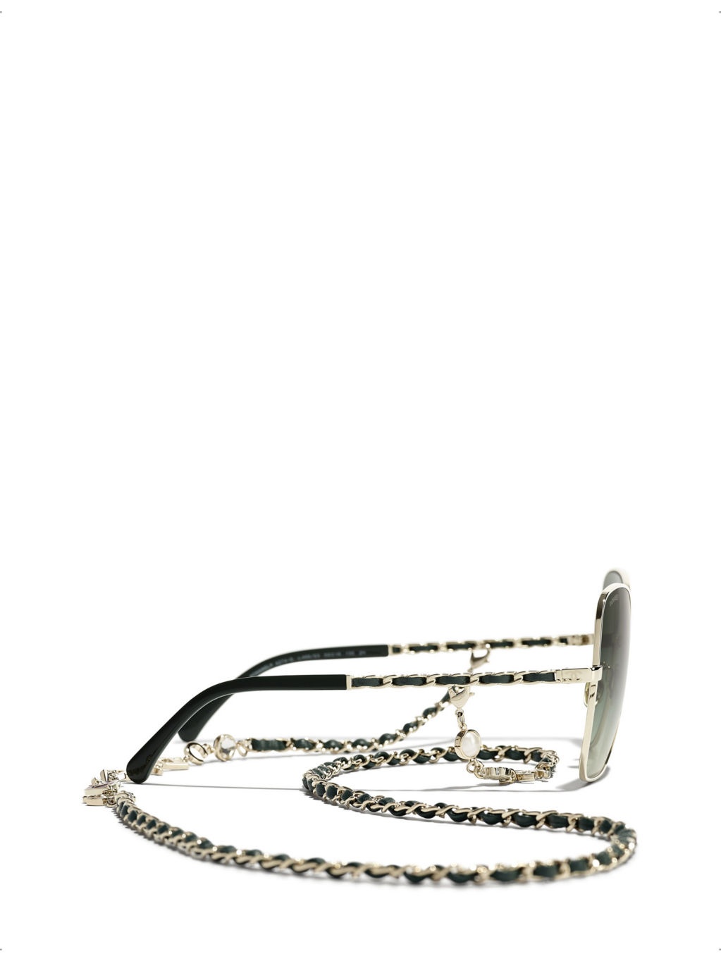 CH4274Q butterfly-frame chain metal sunglasses - 3
