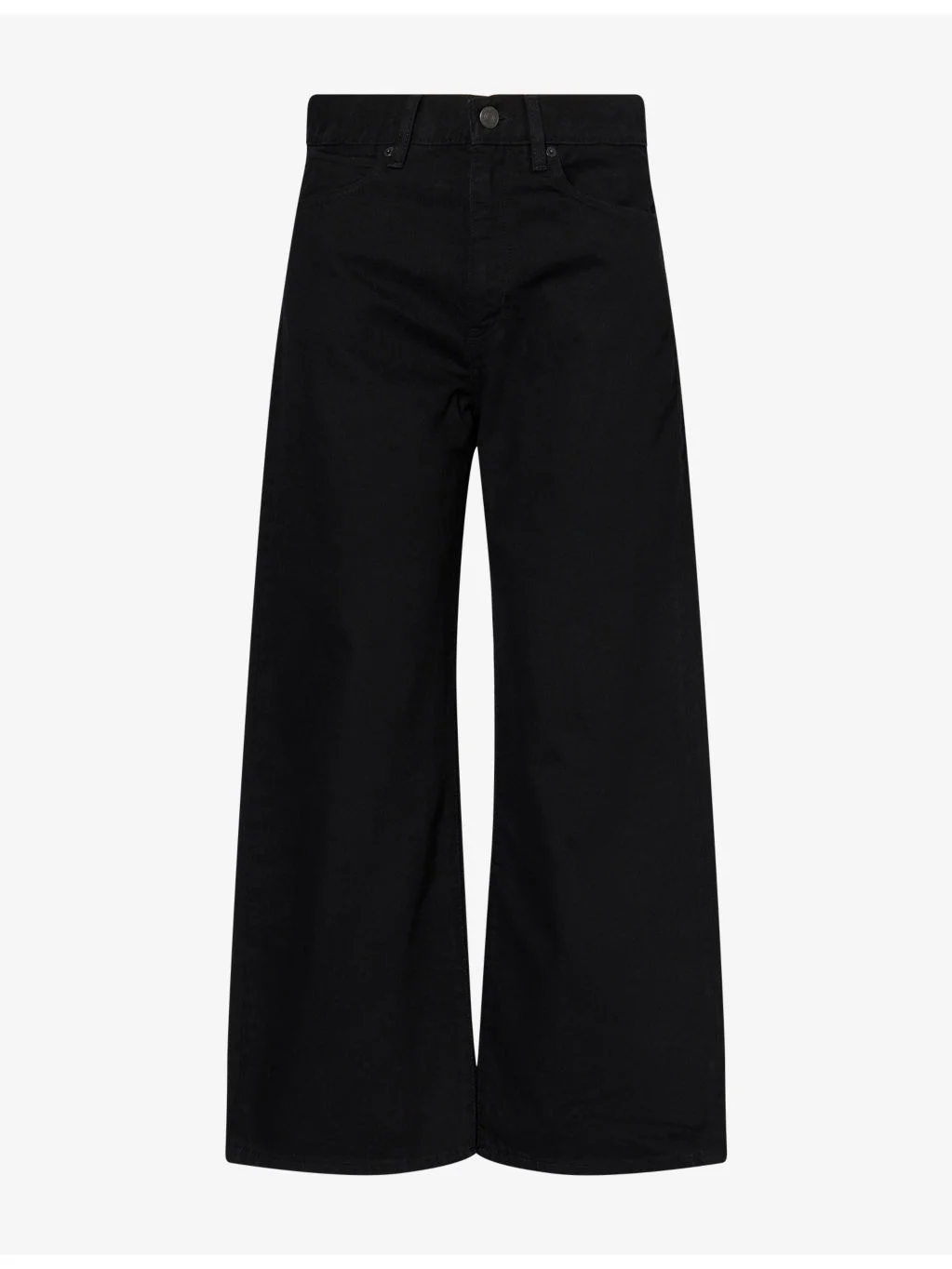 The Bow Crop Curved-Leg Denim Jeans - 1