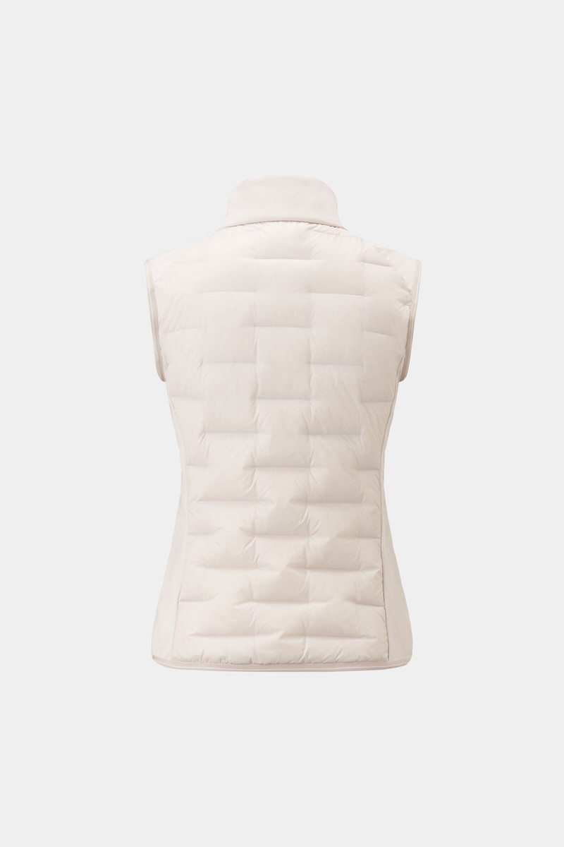 Lorina lightweight down vest in Sand 8