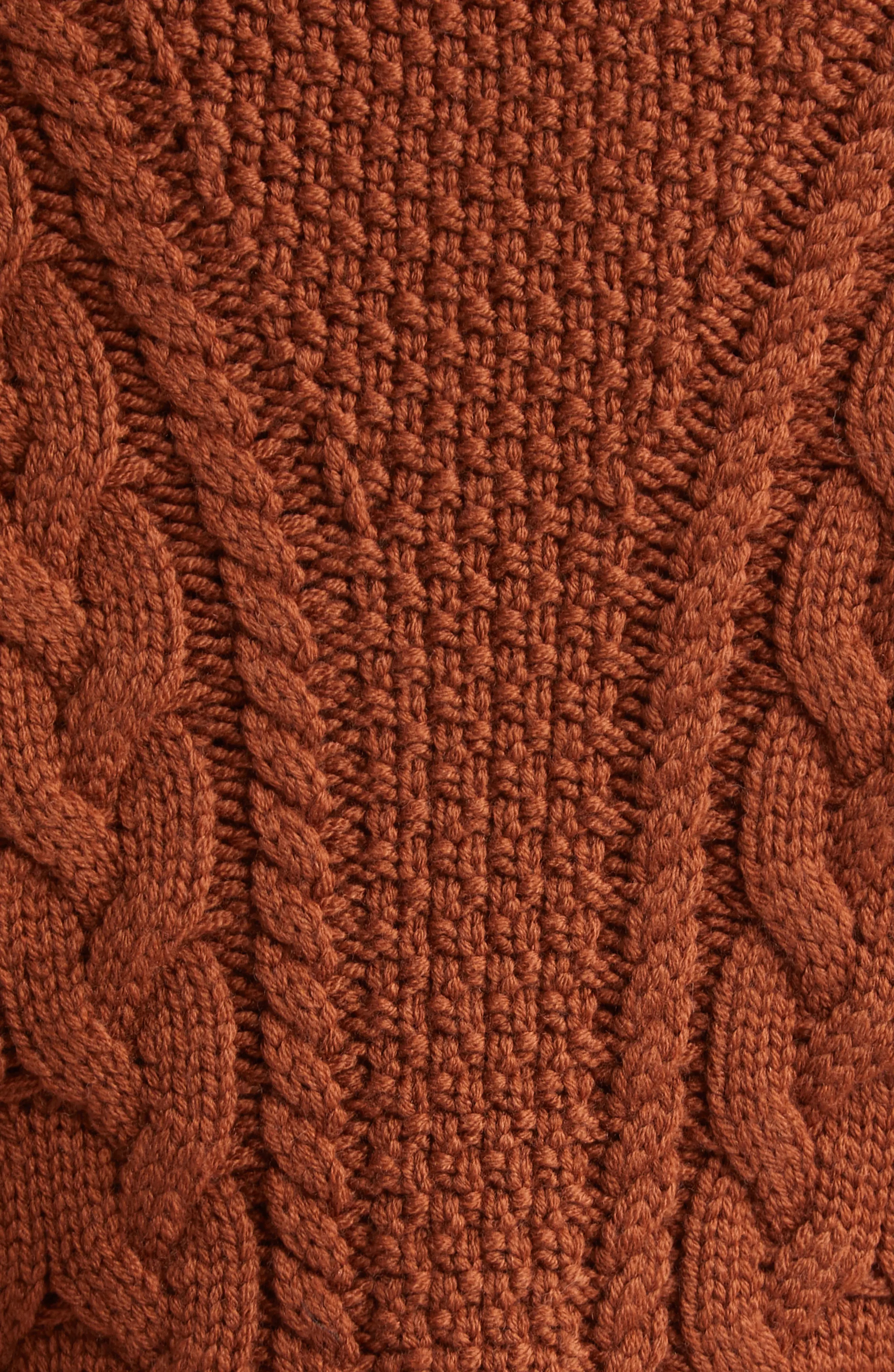 Jacks Cable Knit Wool V-Neck Cardigan - 6
