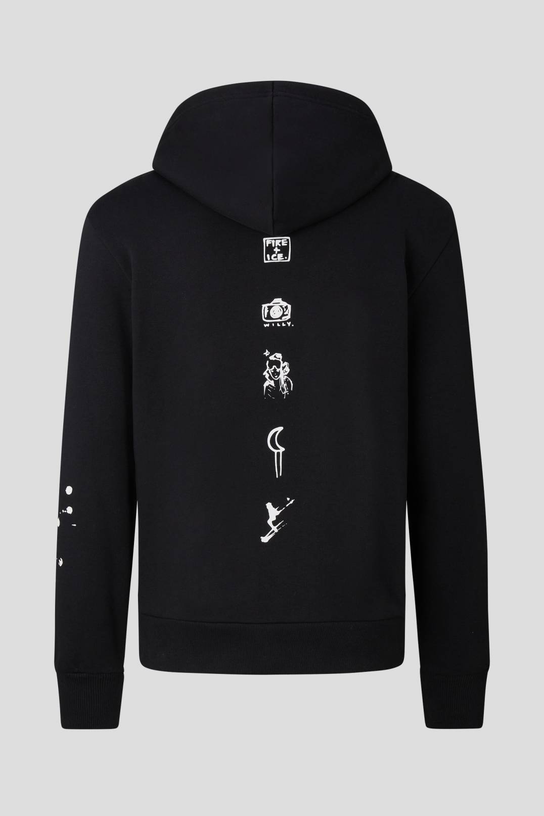 COVELL SWEATSHIRT HOODIE  IN BLACK - 2