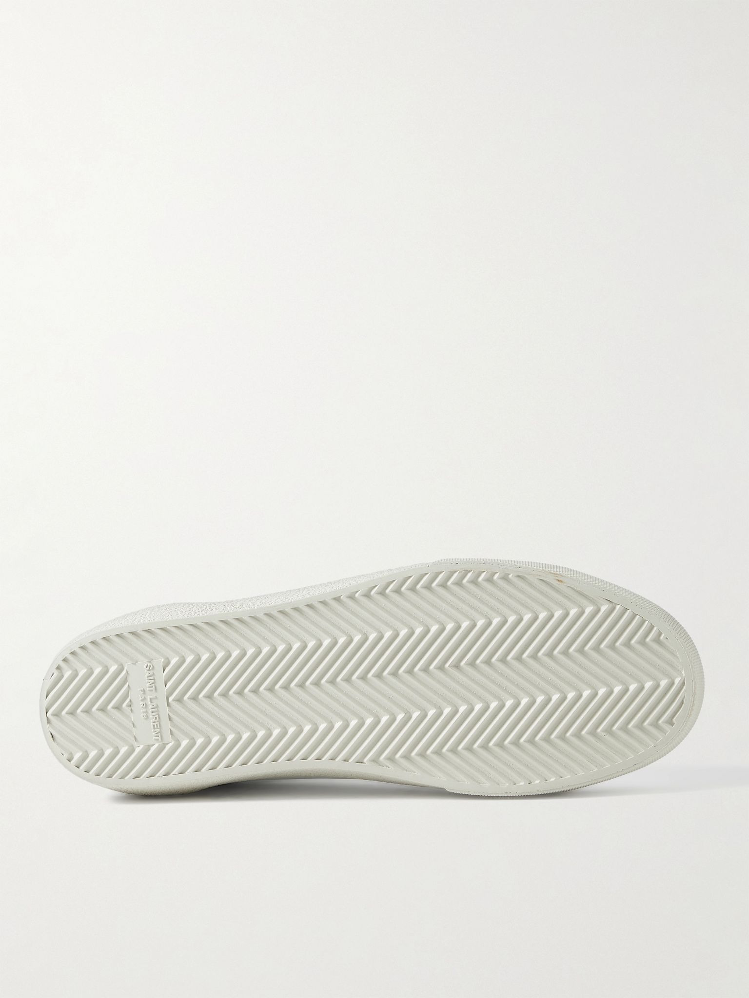 SL/06 Court Classic Logo-Embroidered Leather Sneakers White - 6