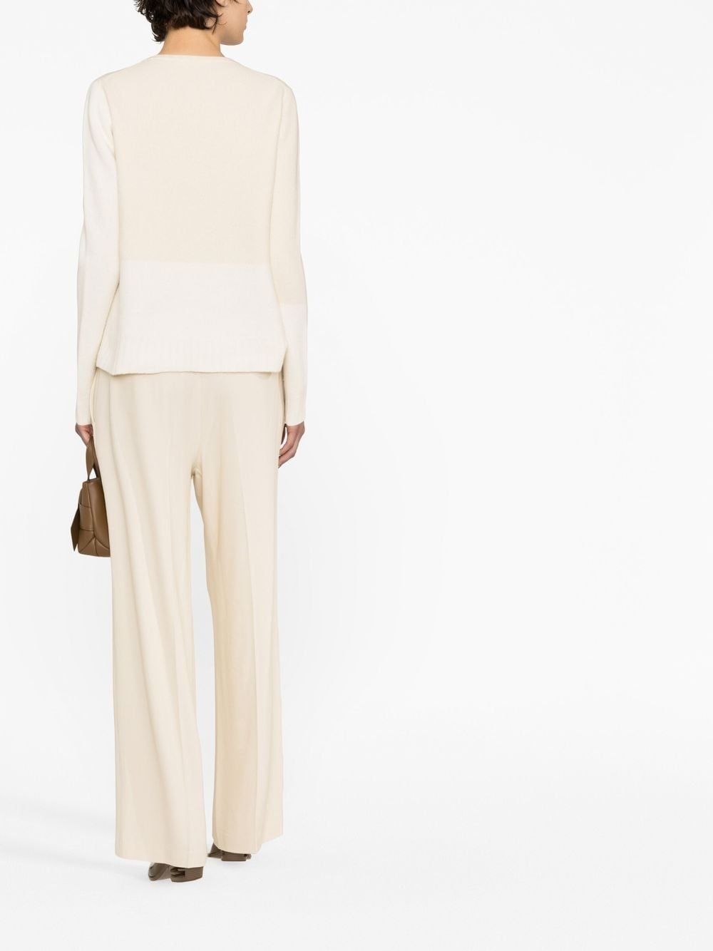 two-tone knitted jumper - 4