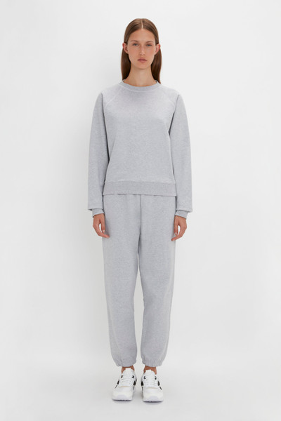 Victoria Beckham Football Joggers In Grey Marl outlook