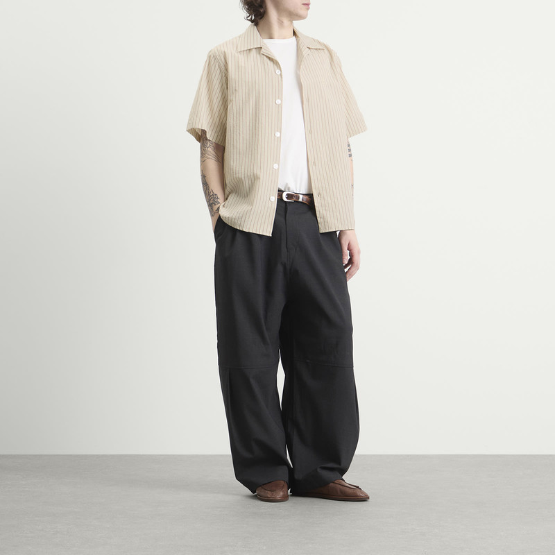 le PÈRE Le Père Stripe Camp Shirt outlook