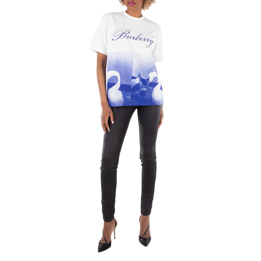 Burberry Swan Graphic T-Shirt - 4
