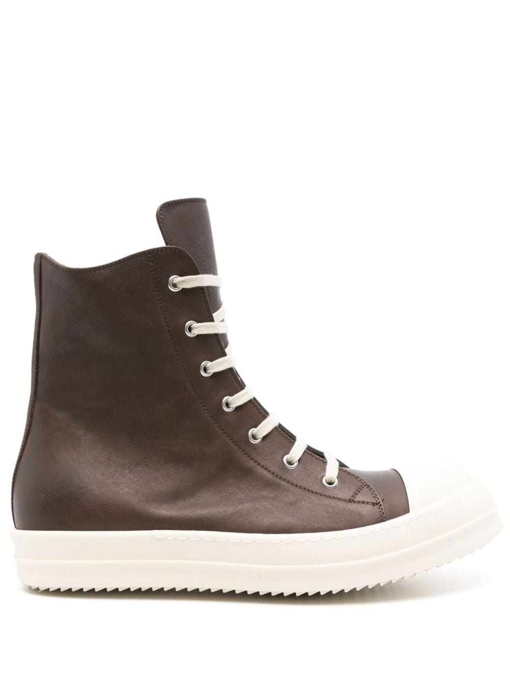 Rick Owens leather sneakers | farfetch | REVERSIBLE
