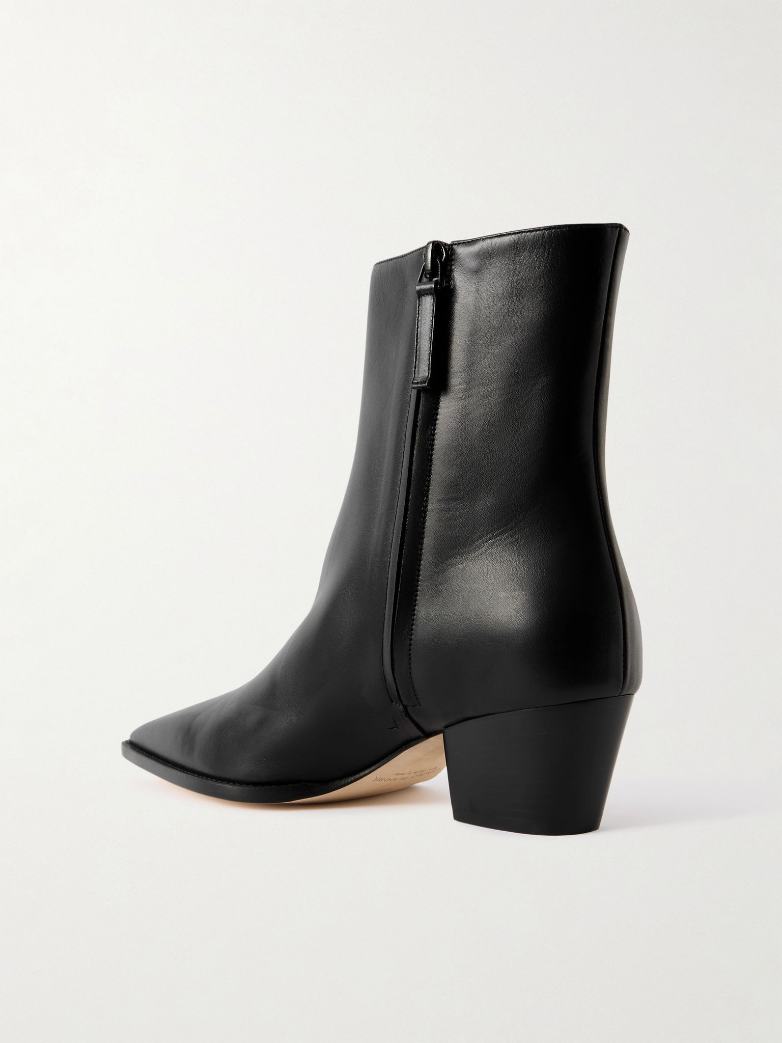 Aliera 50 leather ankle boots Black - 3