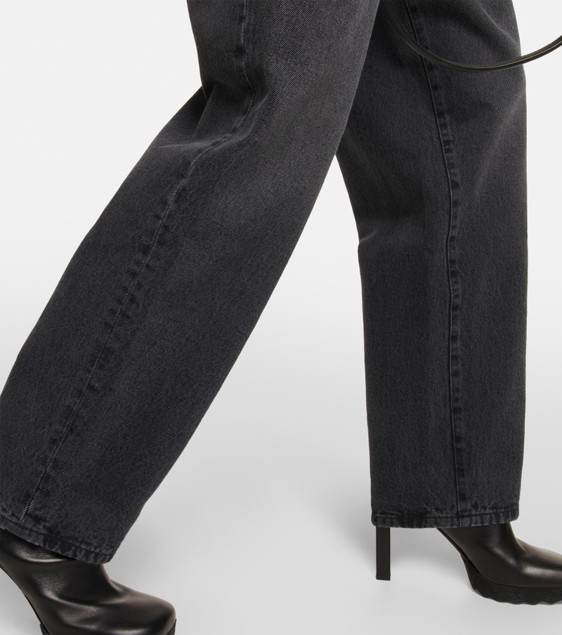 Pleated high-rise jeans 5