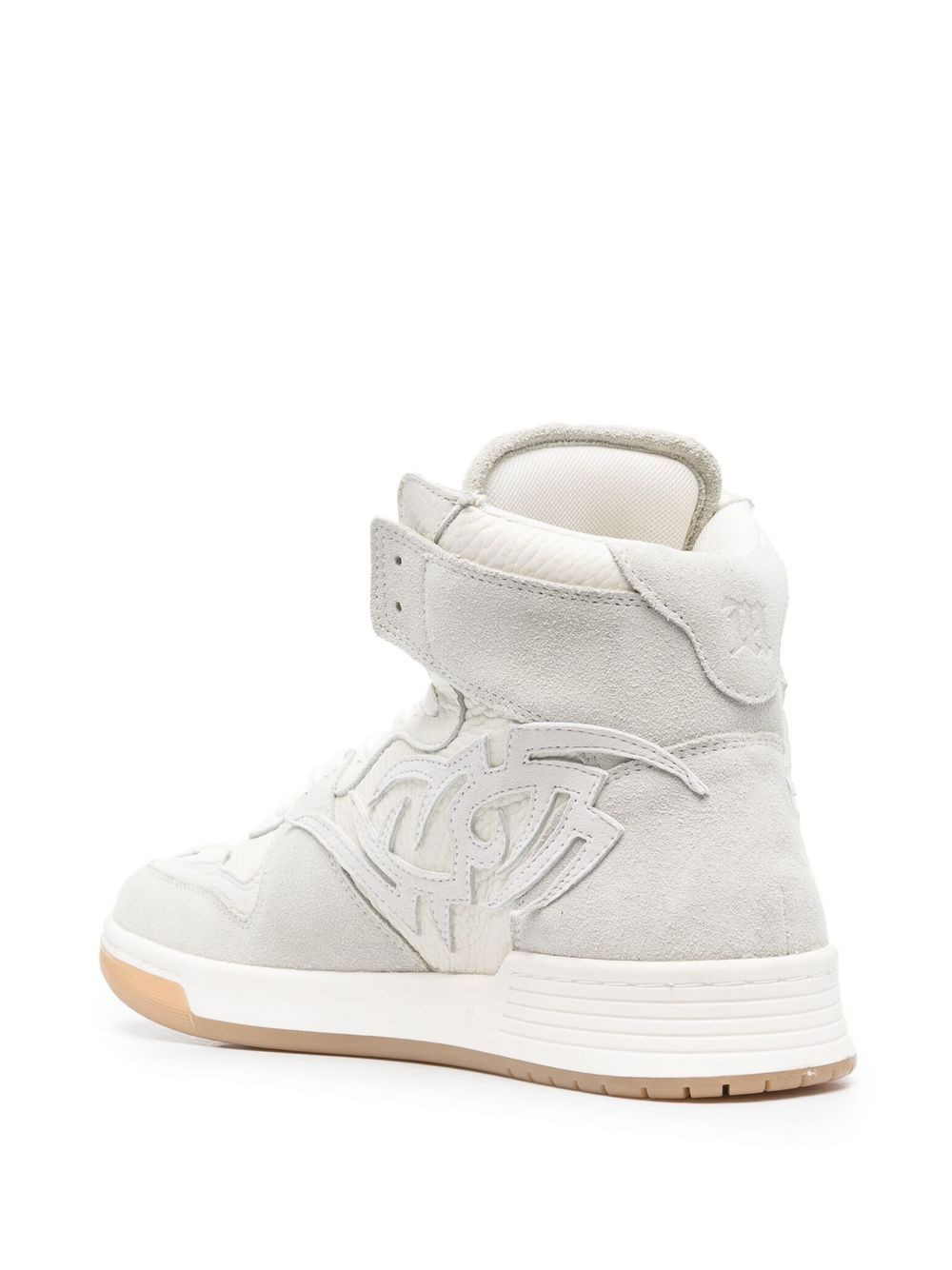 appliqué-logo high-top sneakers - 3