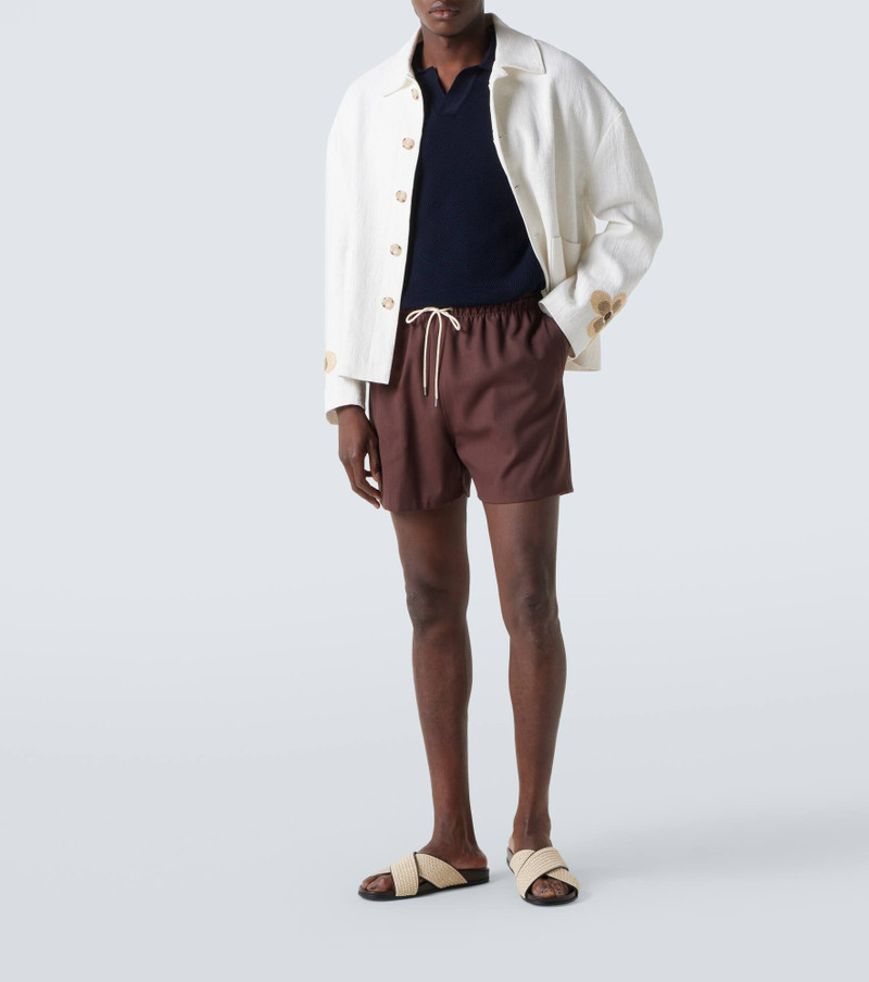 Sunspel Waffle-knit cotton polo shirt outlook