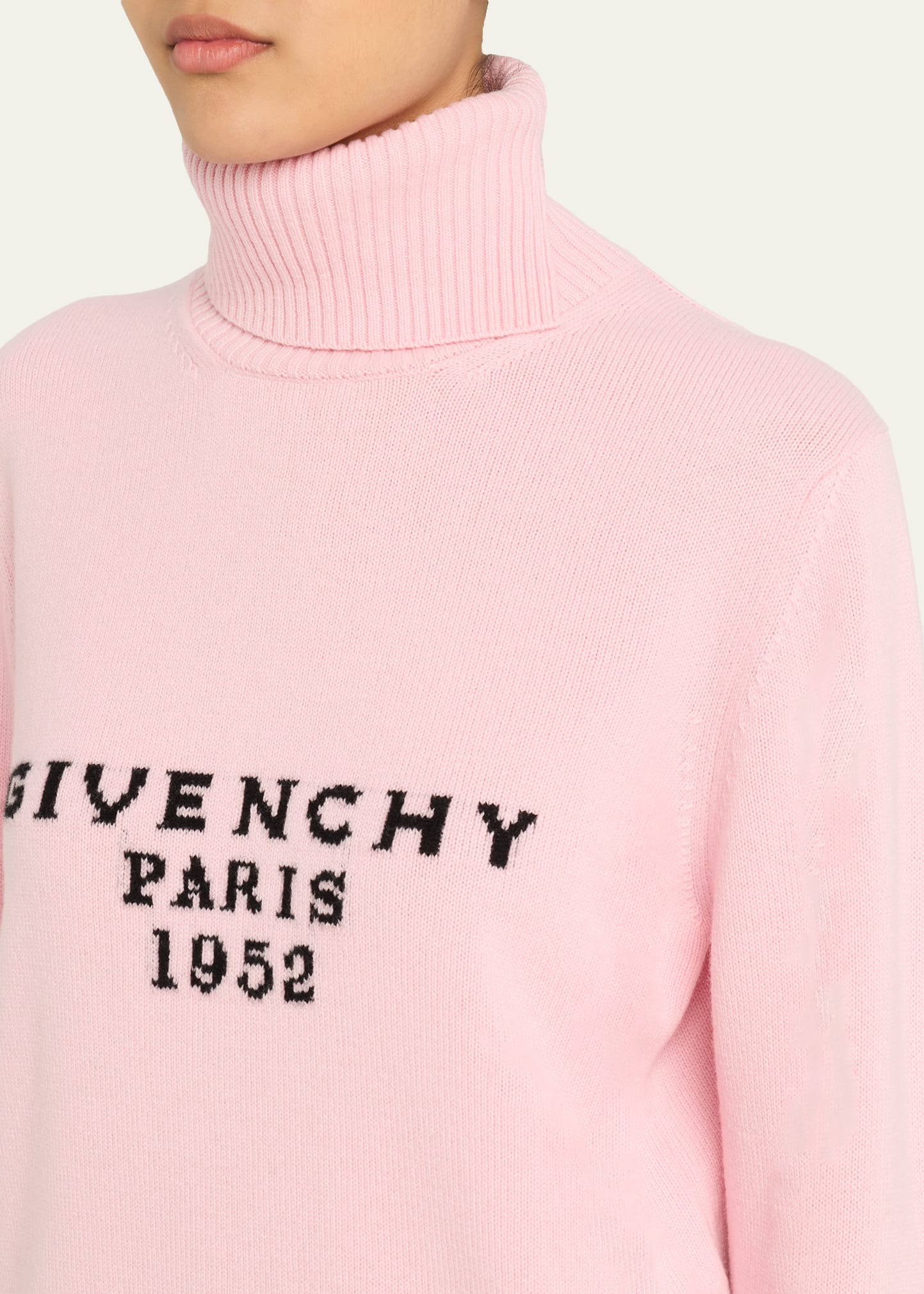 Turtleneck Logo Wool-Cashmere Sweater - 5