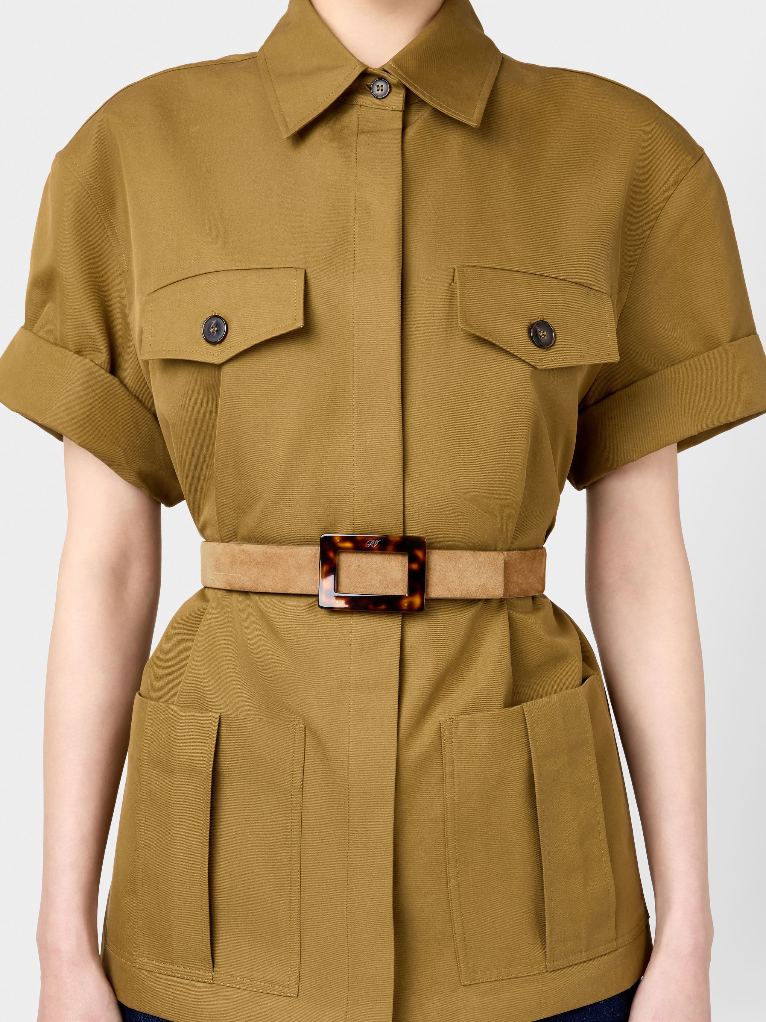 Belle Vivier Belt in suede - 3