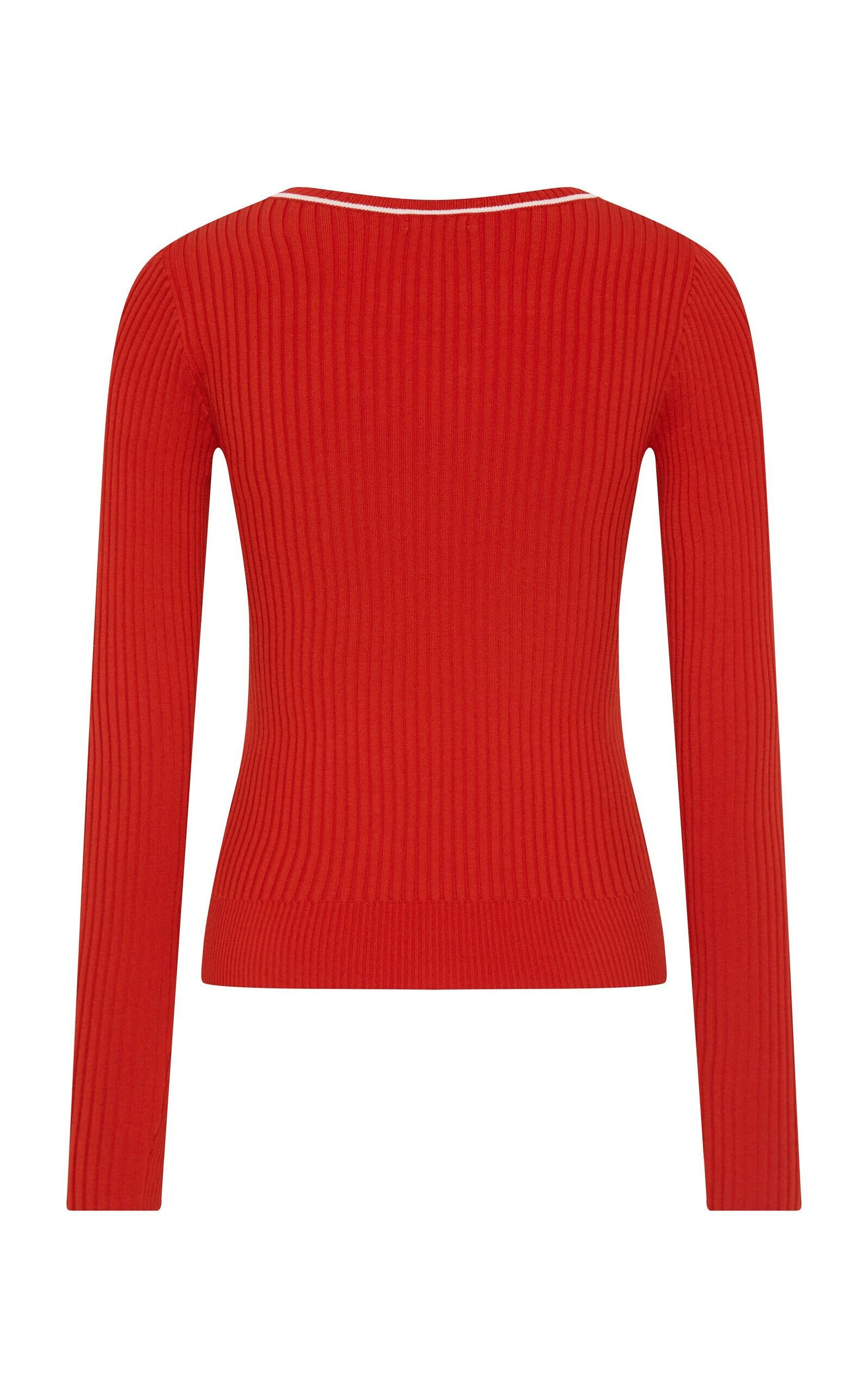 Fine Line Long-Sleeve Top red - 7