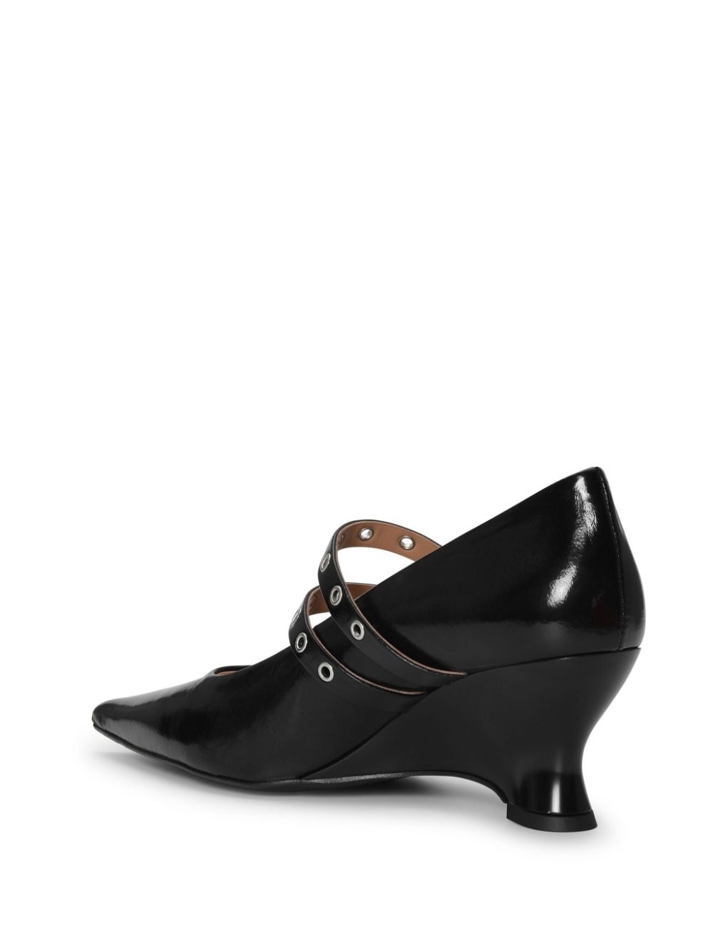eyelet-detail Mary Jane pumps - 3