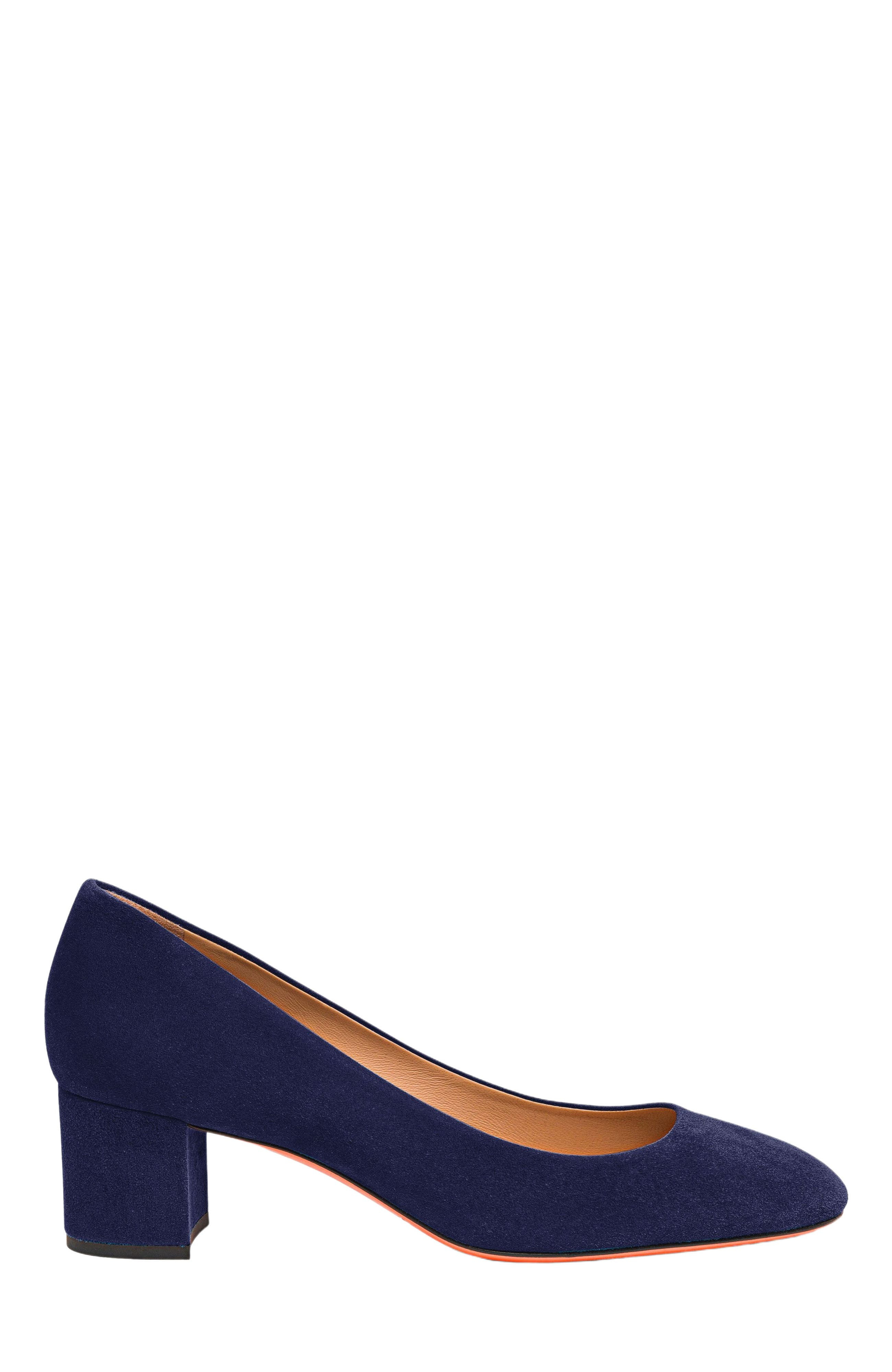 Santoni Women's suede low-heel pump in Blue at Nordstrom - 6