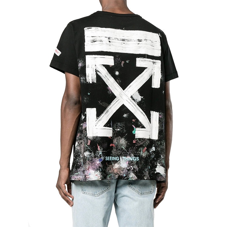 Off-White Seeing Things Washed T-Shirt 'Black' OMAA002G20JER0089901 - 4