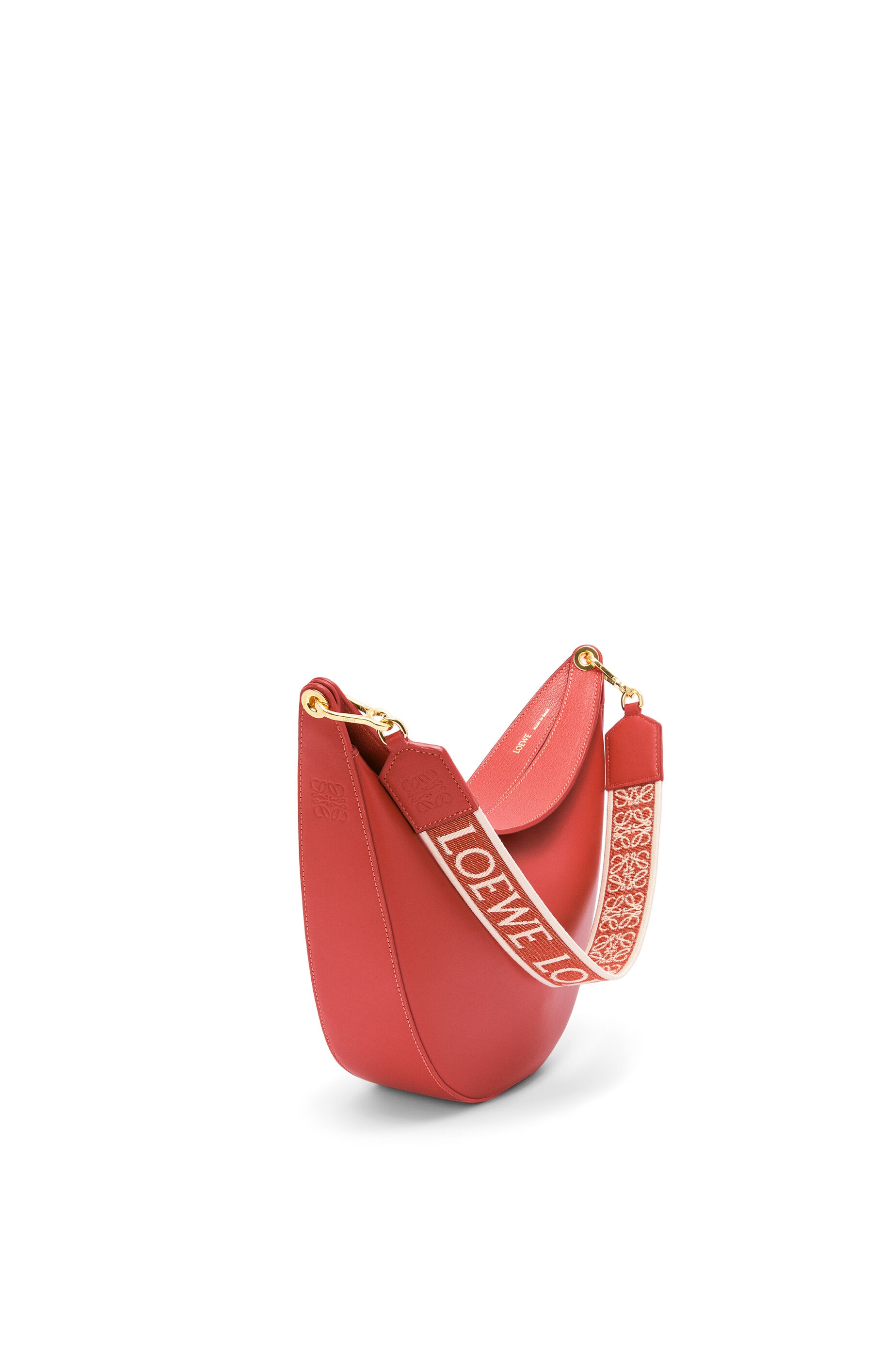 LOEWE Luna bag in satin calfskin and jacquard - 3