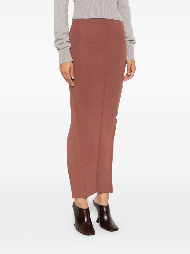 Pillar ribbed-knit skirt 3