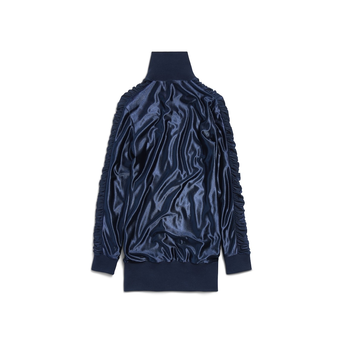 Women's Fitted Tracksuit Dress in Dark Navy - 6