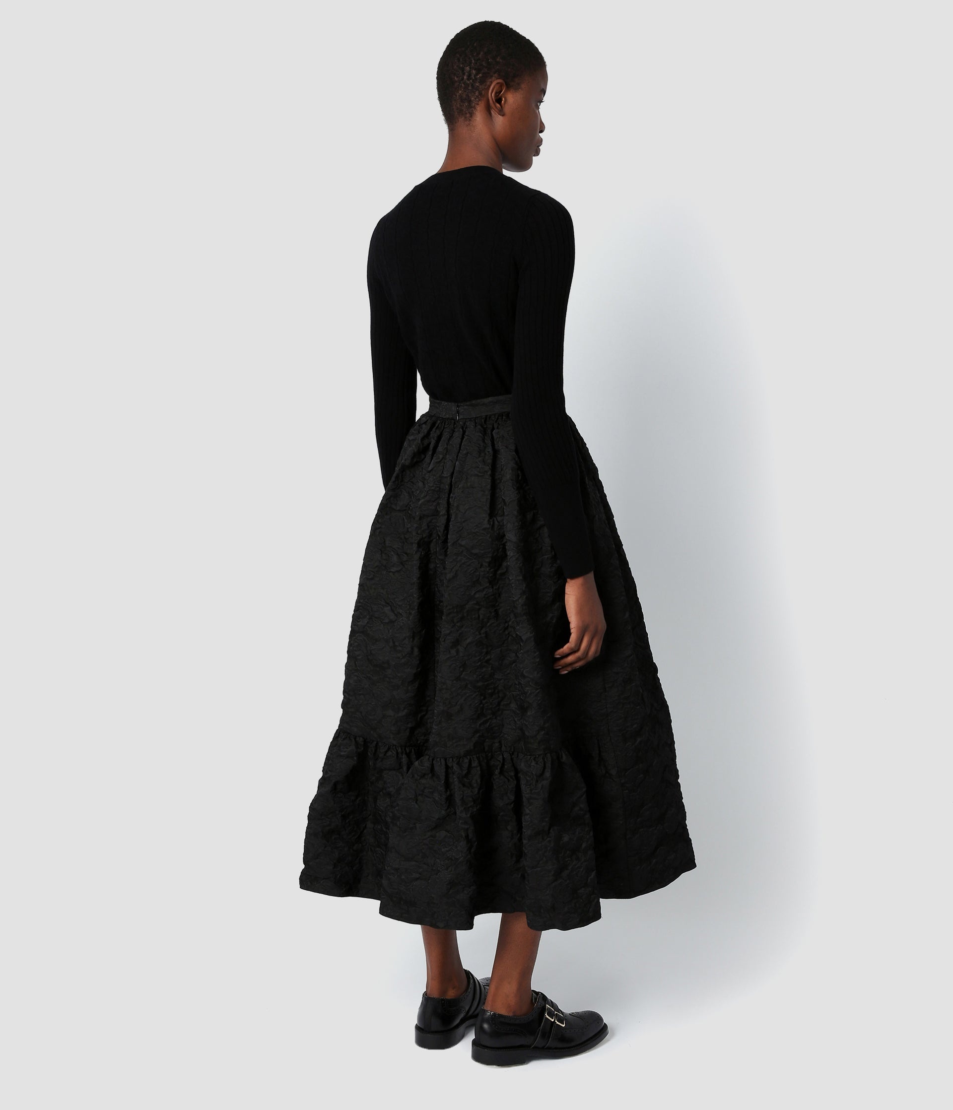 【Anyone more】Irene flare long skirt PIPING FLARE SKIRT | JapanDenim ENglish
