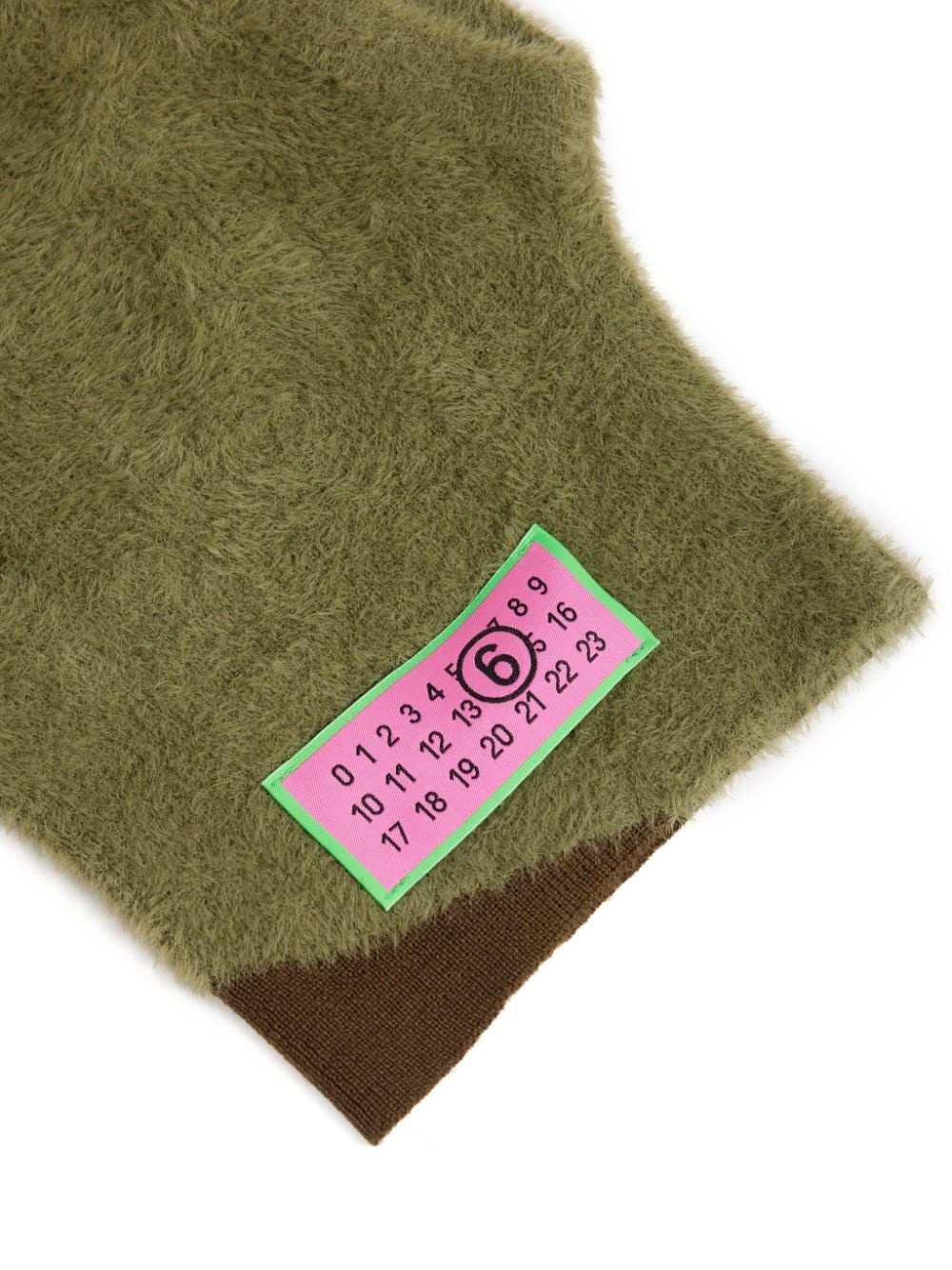 Numbers-motif textured balaclava - 3