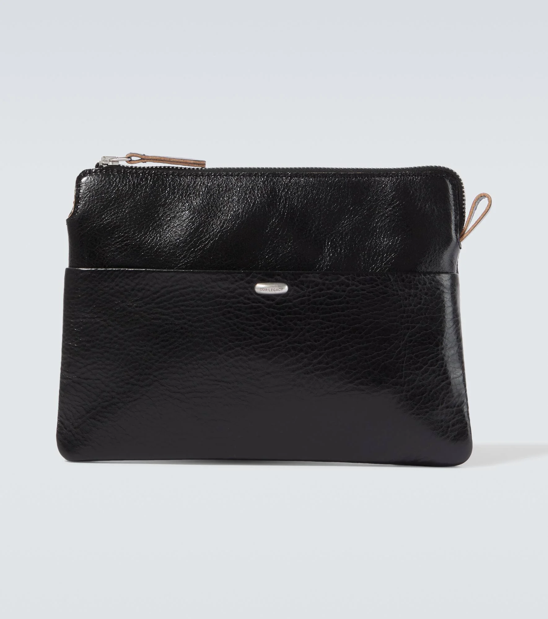 Supporter leather pouch with strap - 1