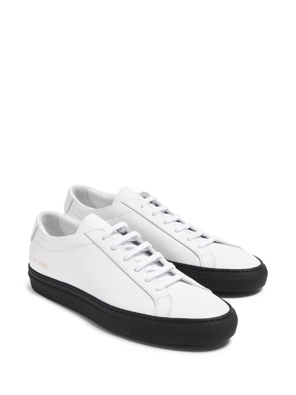 lace-up contrasting sole sneakers - 5