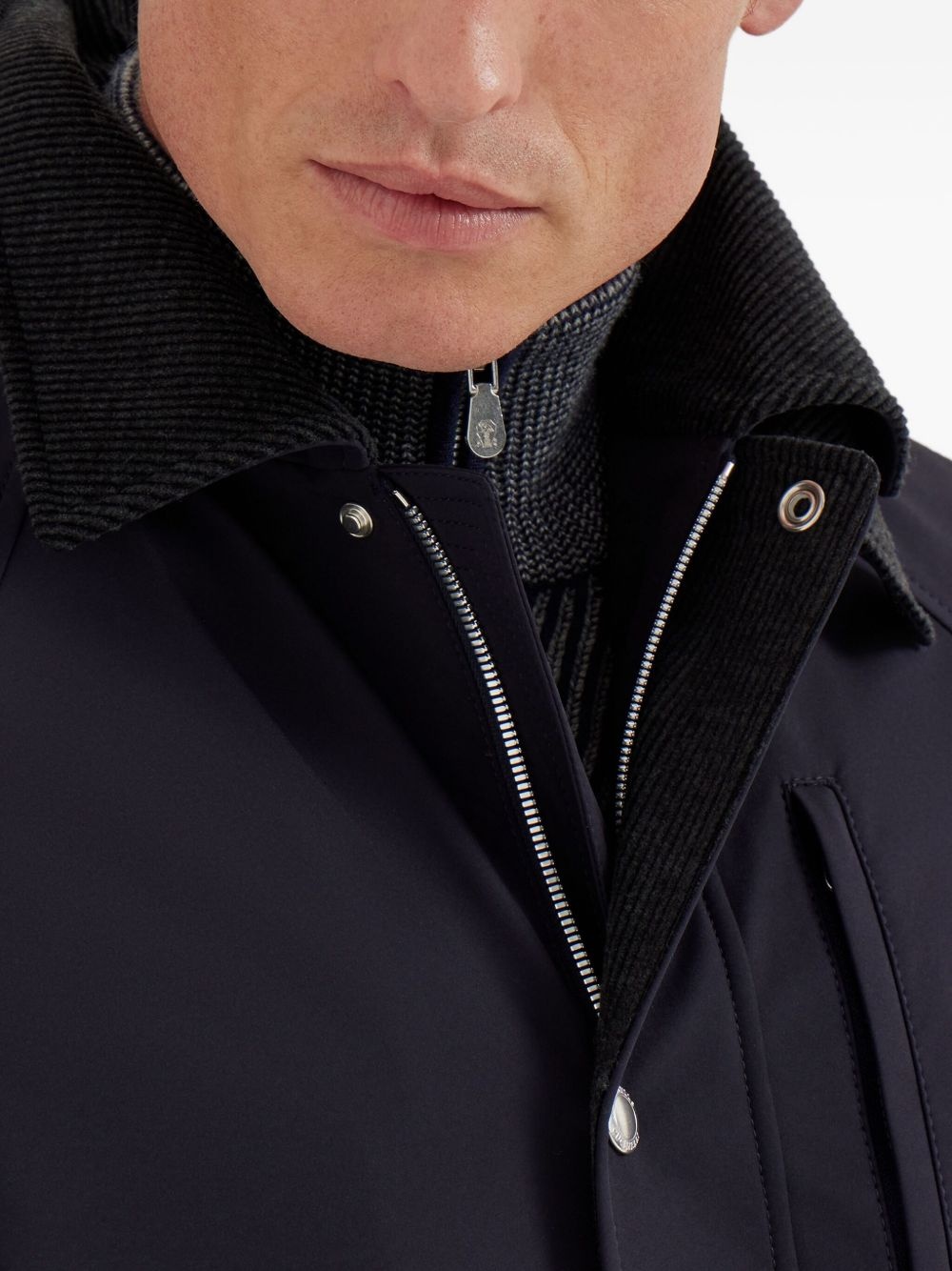 snap-fastening jacket - 6