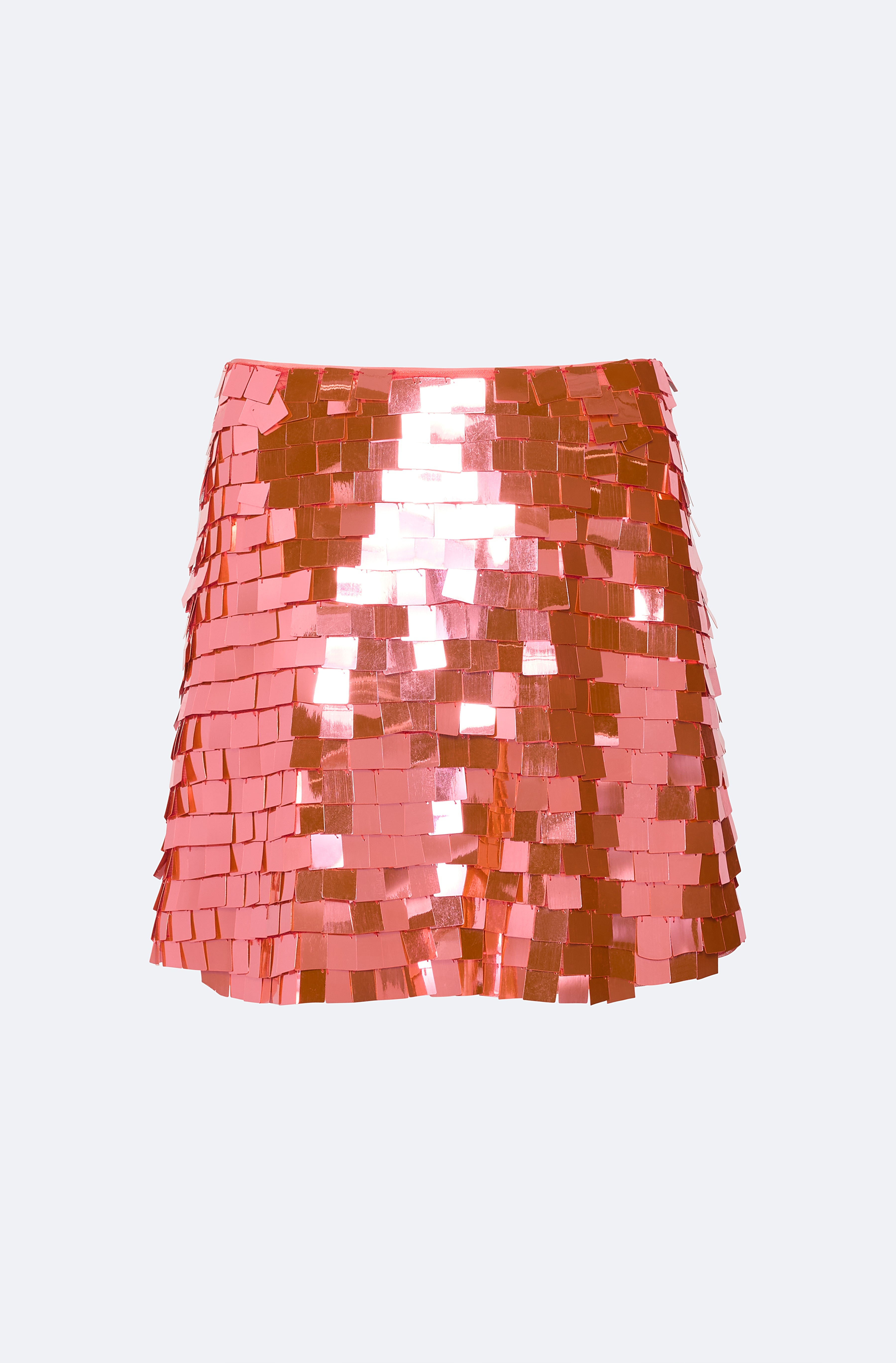 Square Sequin Mini Skirt - 1