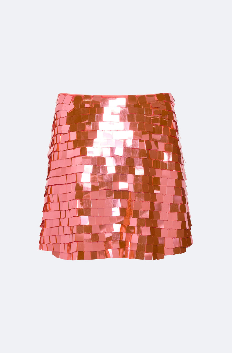 Square Sequin Mini Skirt 1