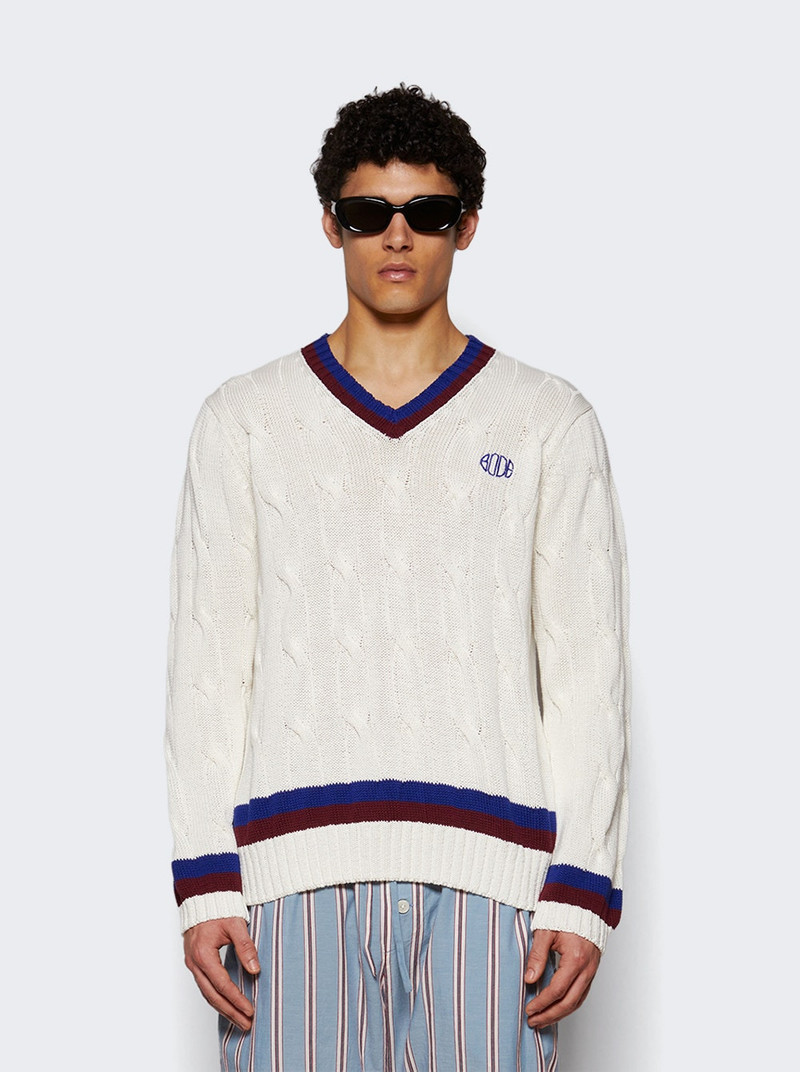 BODE Tennis Sweater Cream outlook