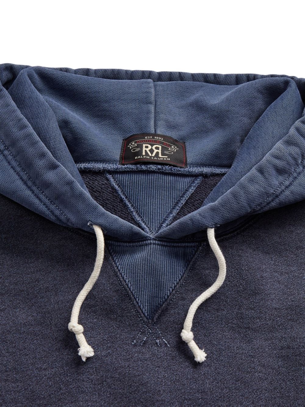 two-tone cotton hoodie - 3