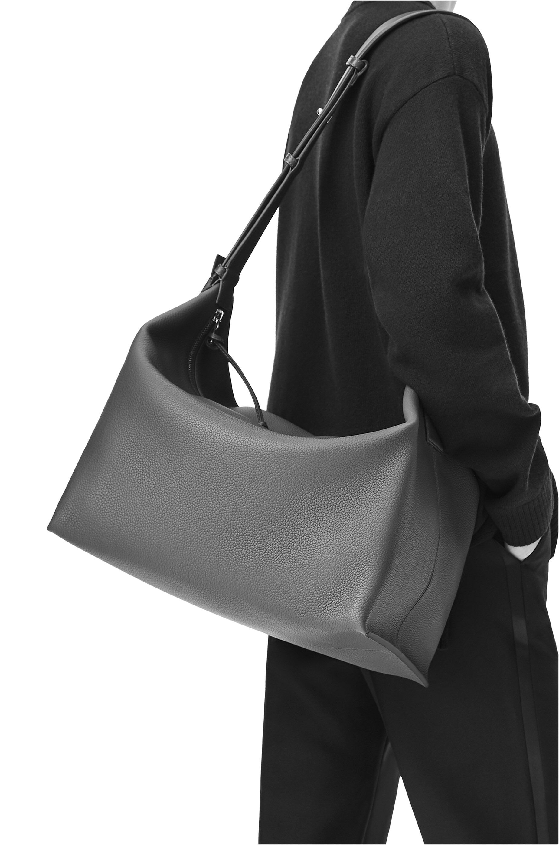 Large Cubi bag in grained calfskin - 2