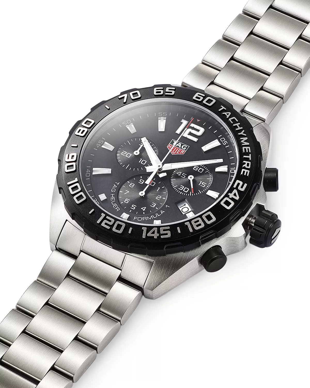 Formula 1 Quartz Men's Black Steel Chronograph, 43mm - 4
