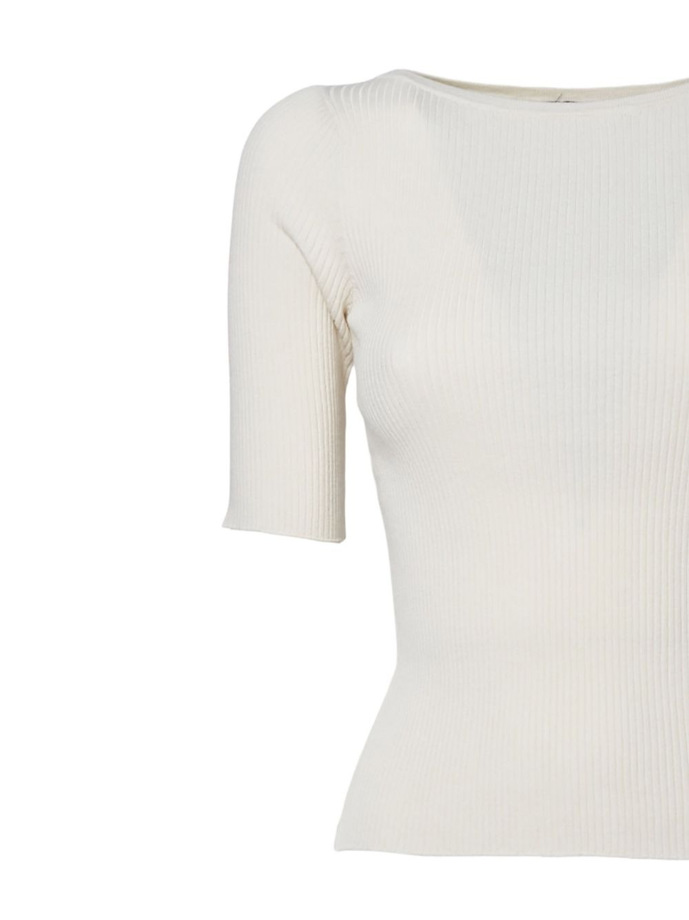rib-knit T-shirt - 3
