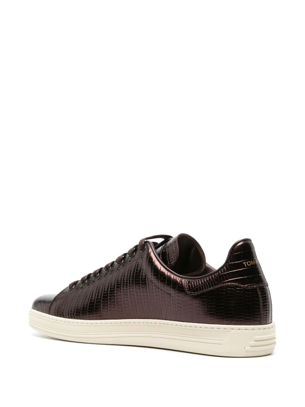 Warwick embossed-crocodile sneakers - 3