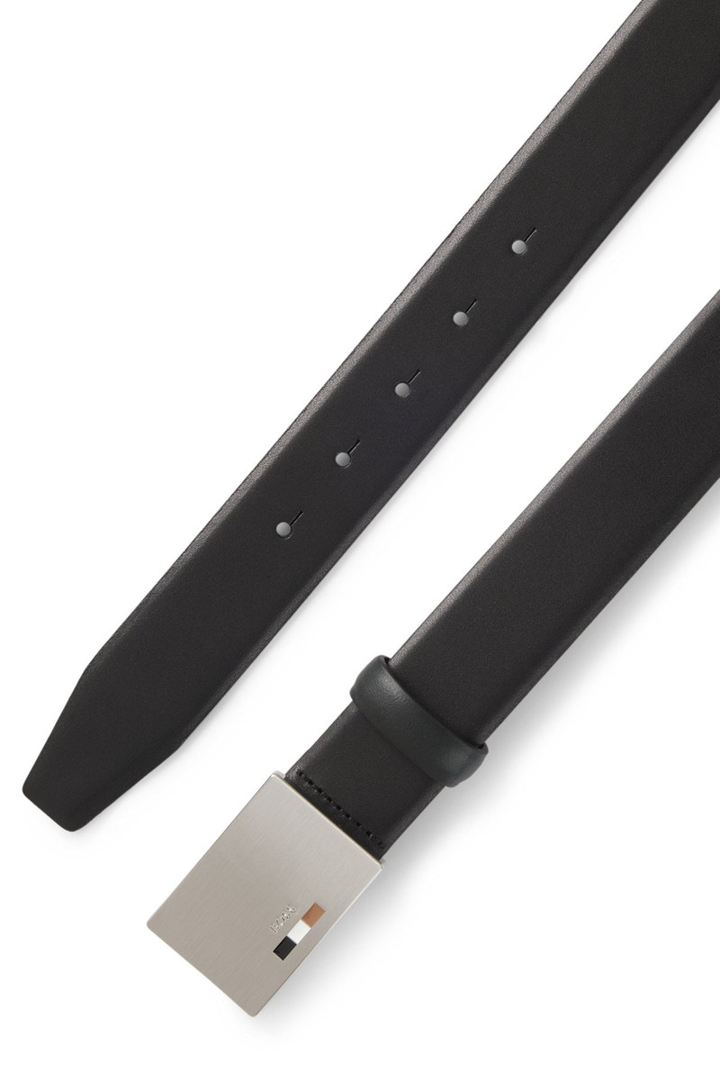 REVERSIBLE LEATHER BELT WITH PLAQUE BUCKLE 3