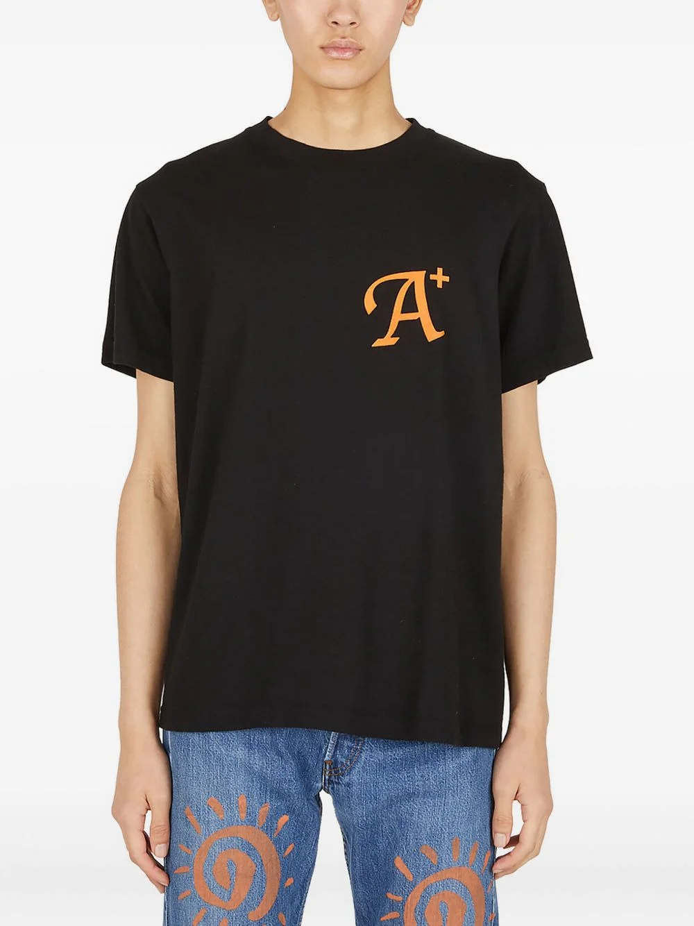 graphic-motif jersey T-shirt - 1