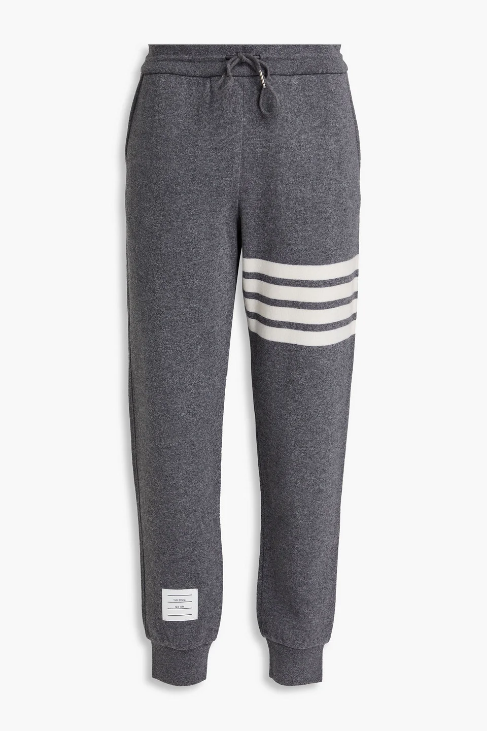 Striped cashmere-blend track pants - 1