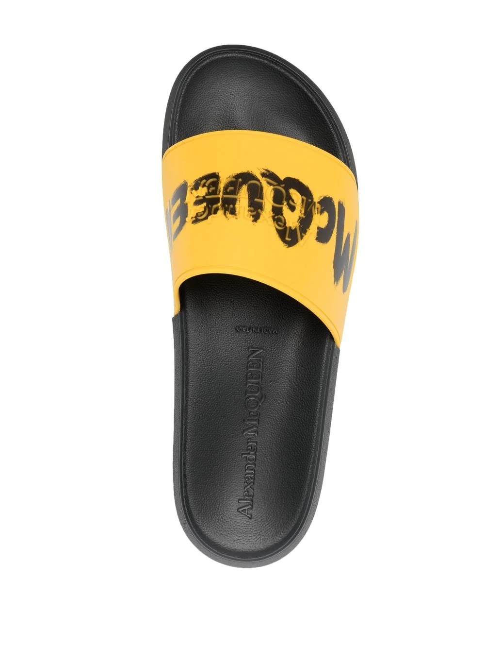 graffiti-logo slip-on slides - 4