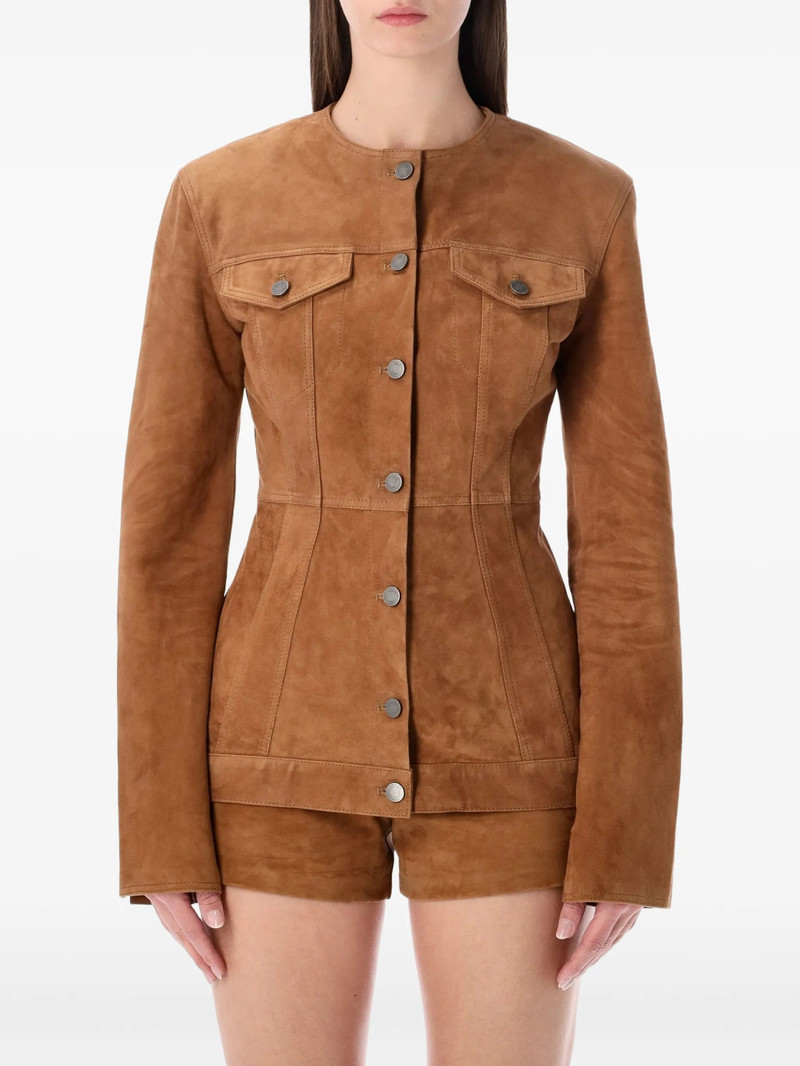 Haikure Buttoned Suede Jacket 1