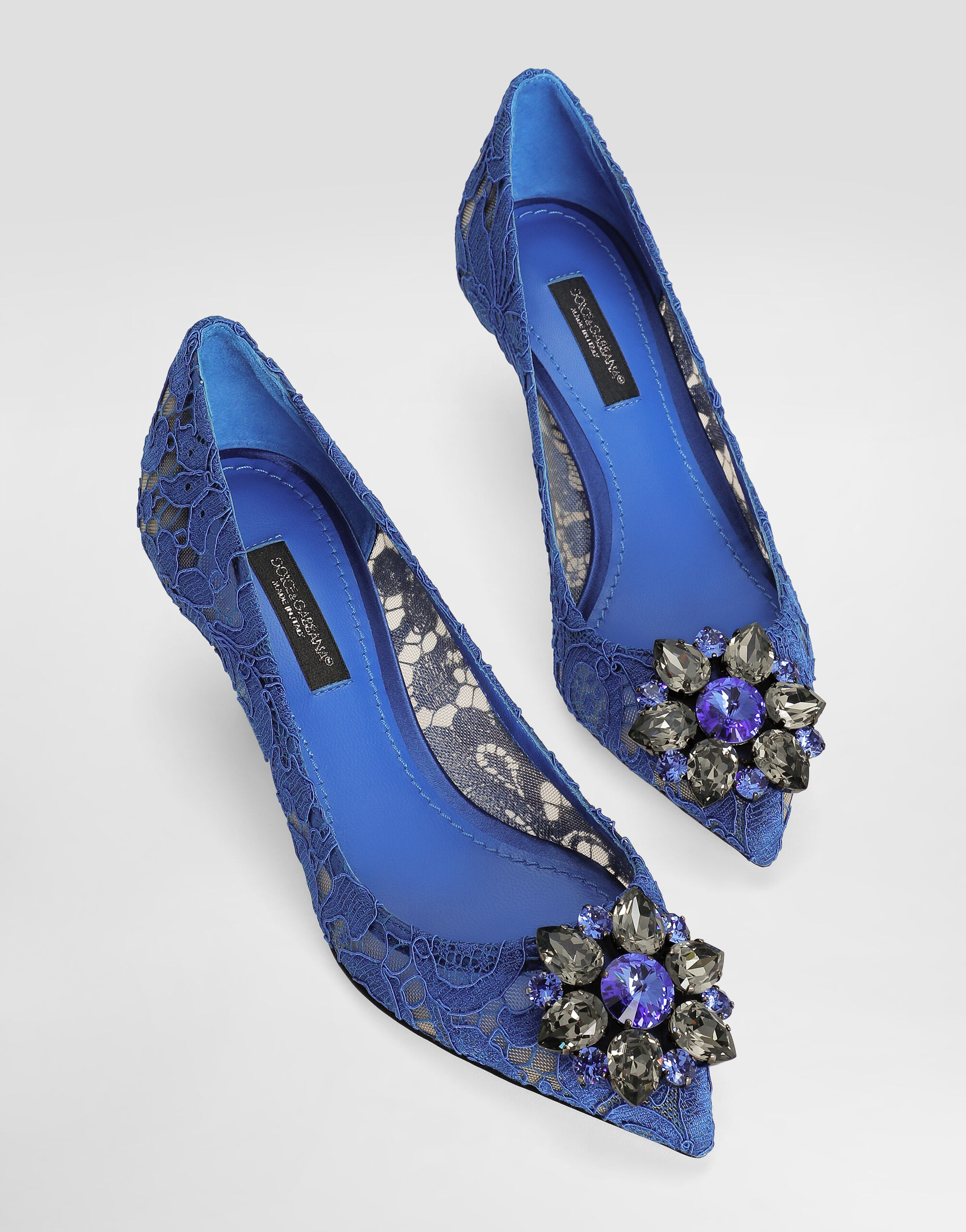 Pump in Taormina lace with crystals - 4
