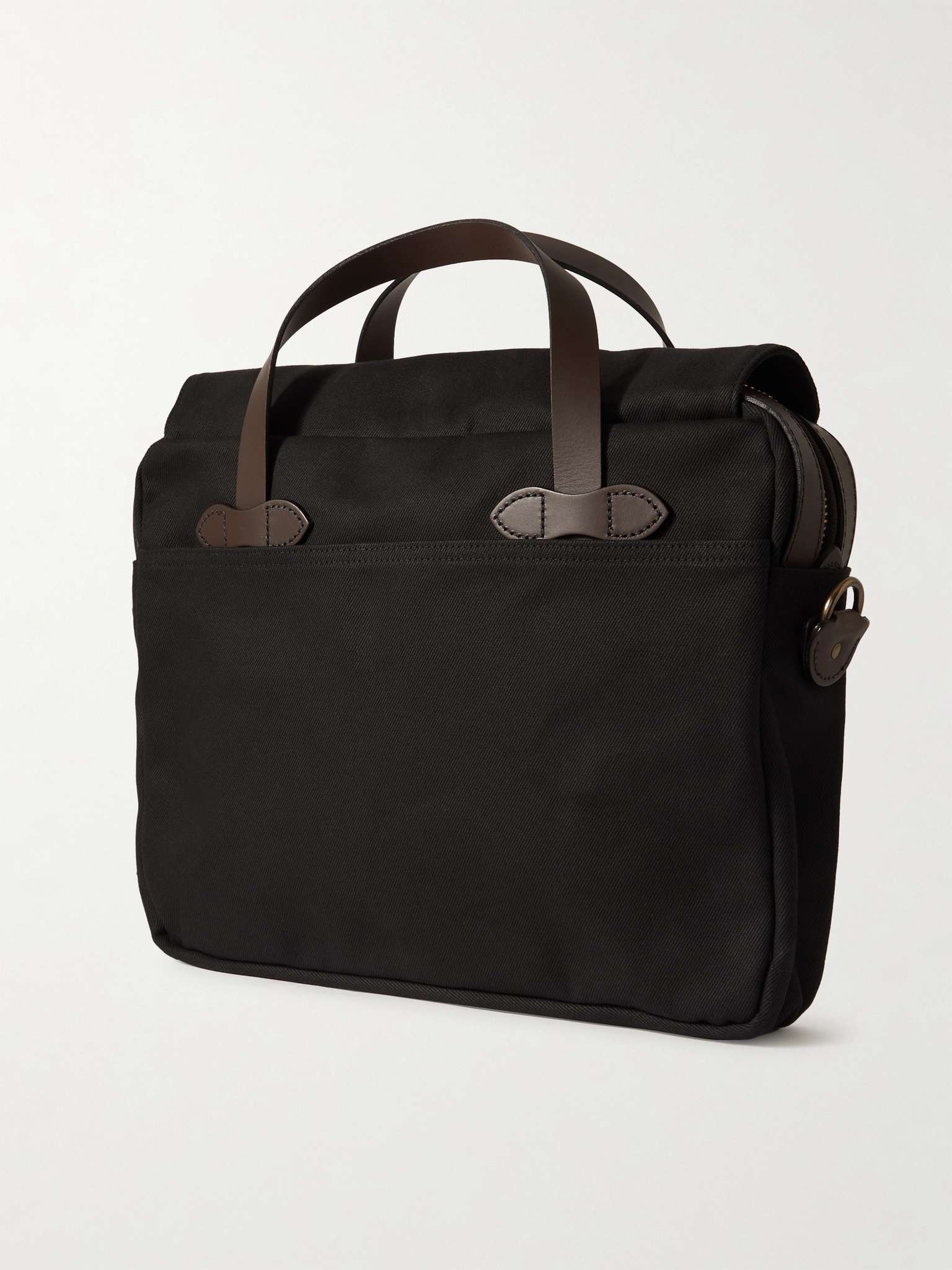 Twill and Leather Briefcase - 4