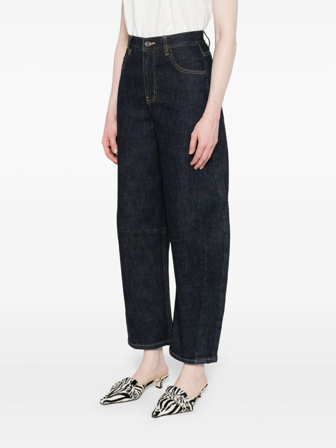 Indigo Barrel Leg Jeans - 3
