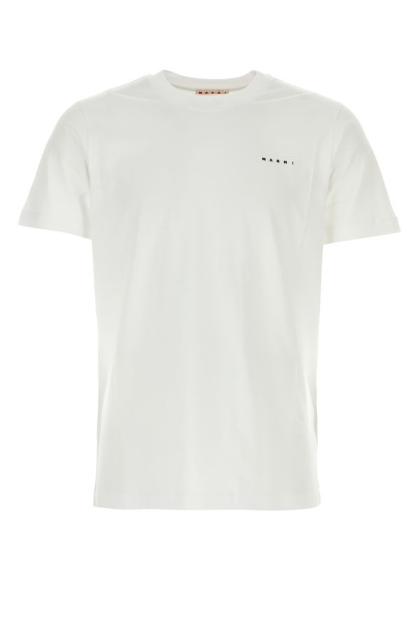 MARNI White Cotton T-Shirt - 1