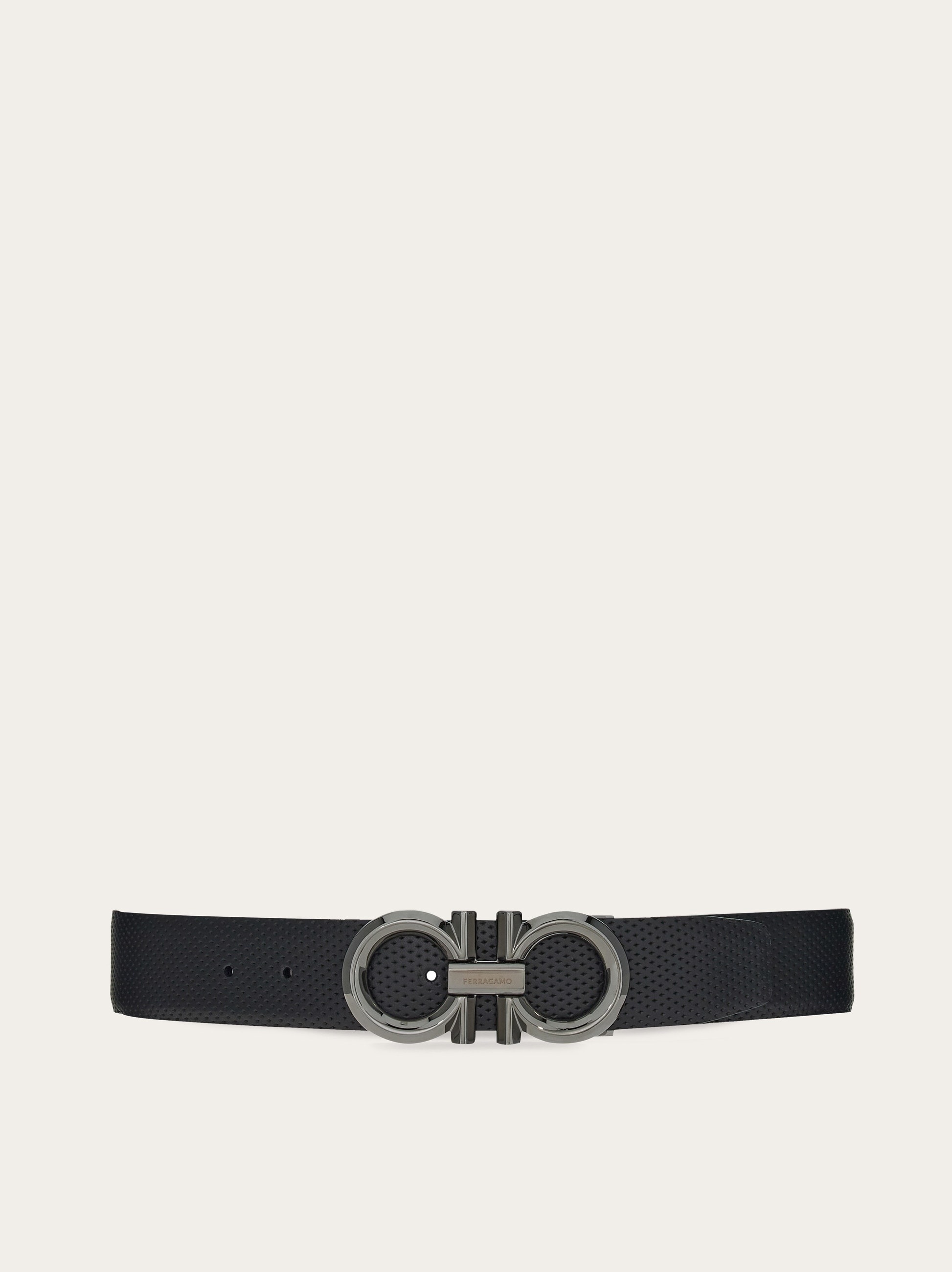 Reversible and adjustable Gancini belt - 1