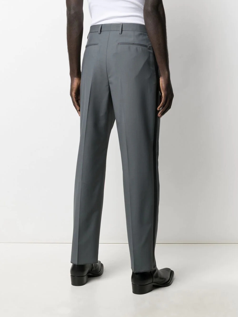 side-stripe tailored trousers - 4