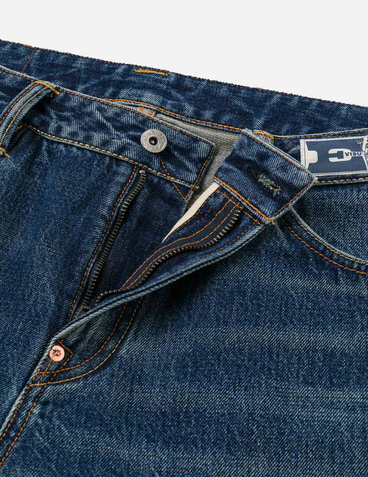 Distressed Seagull Print Regular Fit Denim Jeans - 9