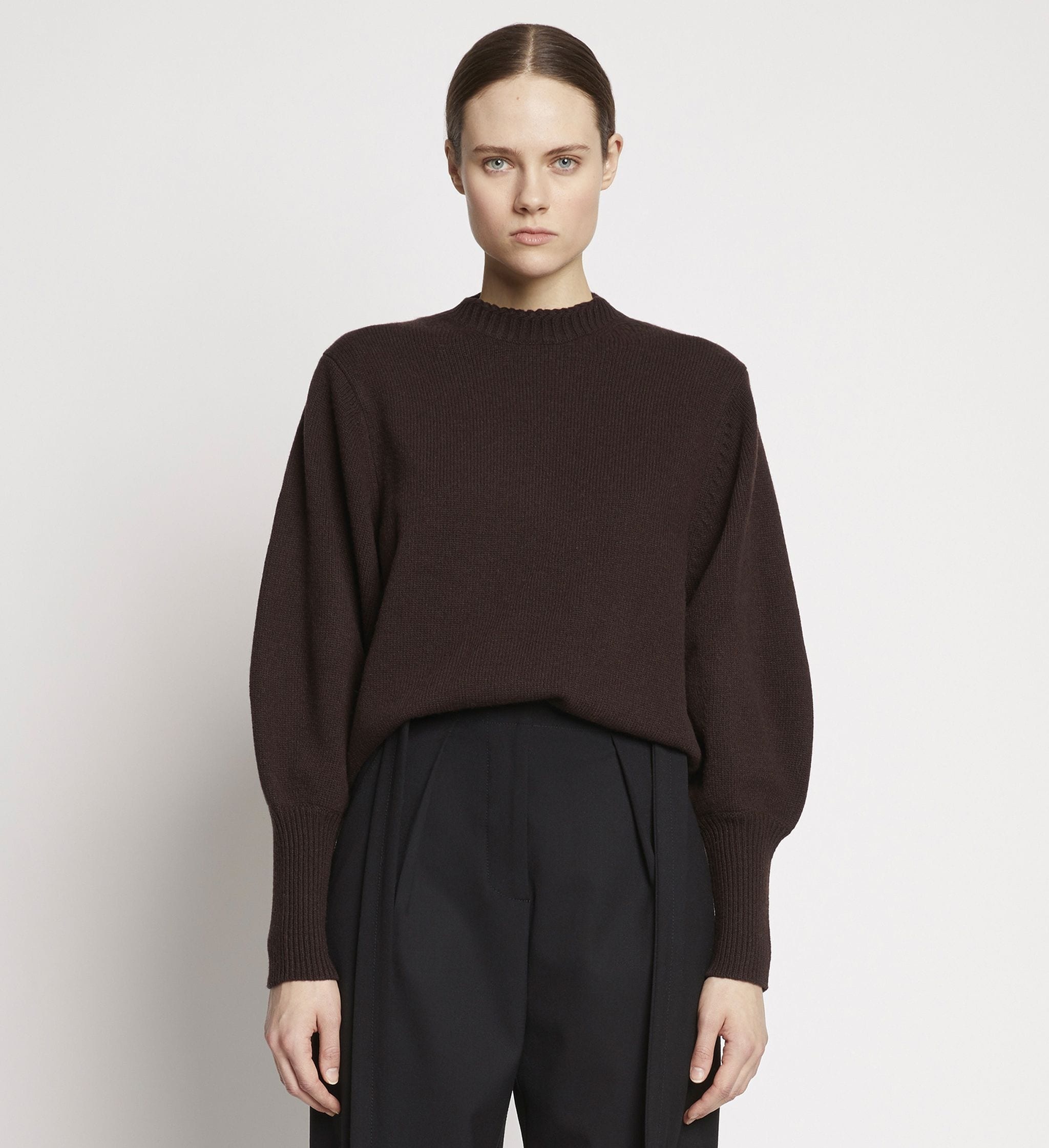 Eco Cashmere Balloon Sleeve Sweater - 2